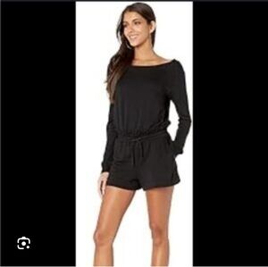 Forever 21 Black Long Sleeve Romper